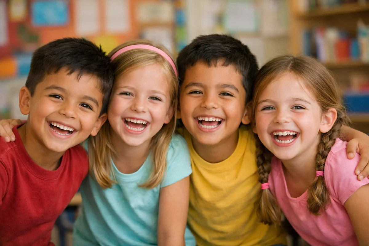 Alumnos con sonrisas saludables — Programa Educativo Ulloa Clínica Dental Naucalpan