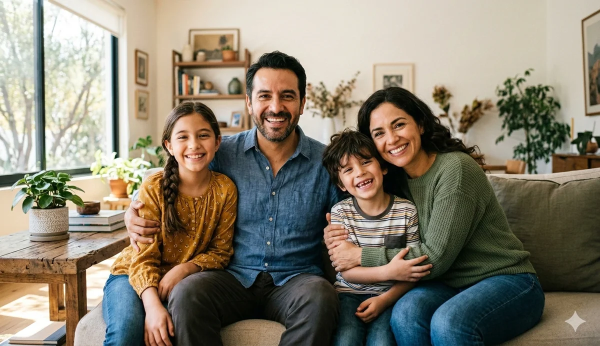 Familia feliz con sonrisas saludables — Membresía Dental Ulloa Naucalpan